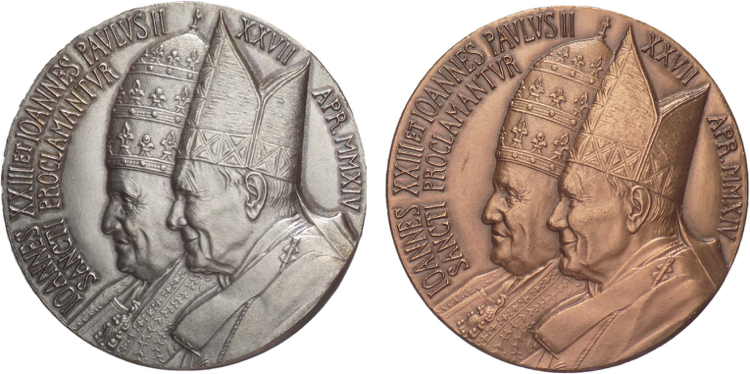 Vaticano - Lotto di  2 medaglie in ... 