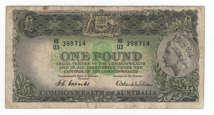 Banca dell Australia - One Pound ... 
