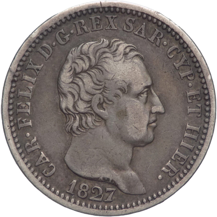 Carlo Felice (1821-1831) - 1 Lira ... 