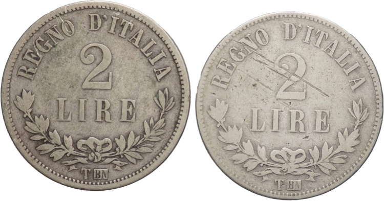 Vittorio Emanuele II - Lotto di 2 ... 