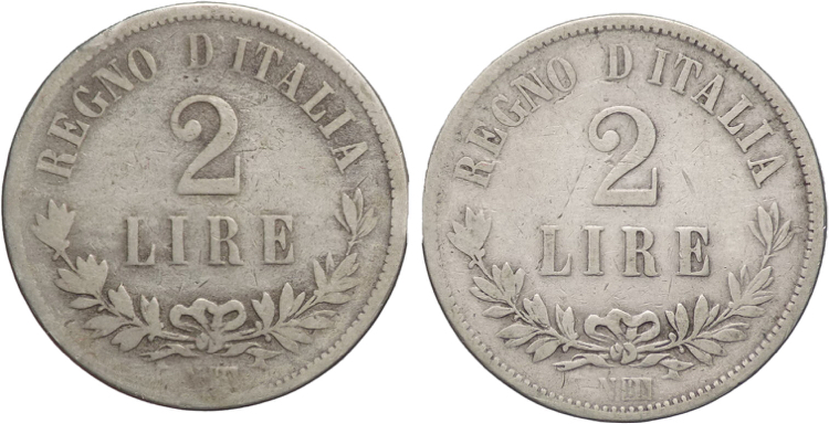 Vittorio Emanuele II- Lotto di 2 ... 