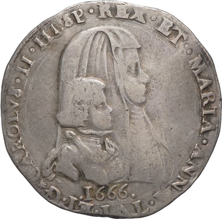Milano - 1 Filippo 1666 - Carlo II ... 