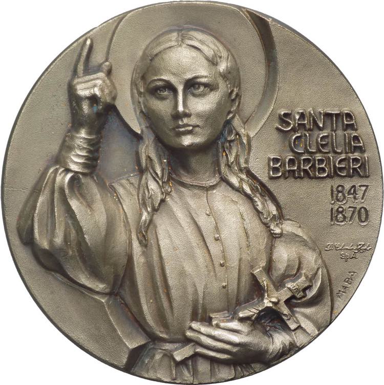 Italia - medaglia di santa Clelia ... 