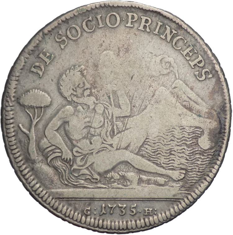 Napoli - 1 Piastra 1735 - Carlo di ... 