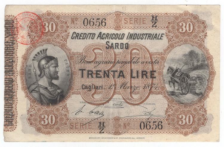 Sardegna - Biglietto 30 lire ... 