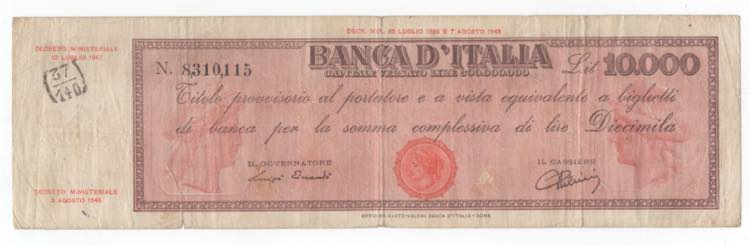 Repubblica - 10.000 Lire ... 
