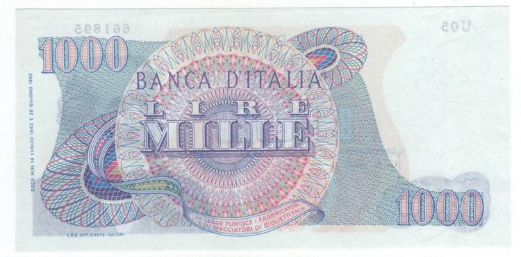 Repubblica - 1000 Lire 14/07/1962 ... 
