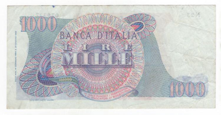 Repubblica - 1.000 Lire 14/01/1964 ... 