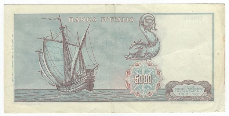 Repubblica - 5.000 Lire 1968 - ... 