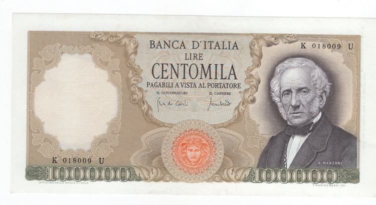 Repubblica - 100.000 Lire ... 