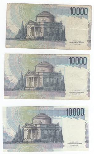 Repubblica - lotto di 3 banconote ... 
