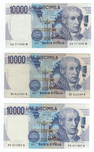 Repubblica - lotto 3 banconote da ... 