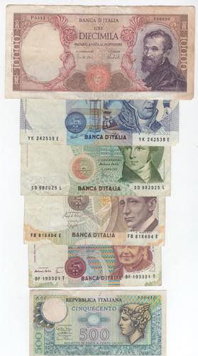 Repubblica - lotto 6 banconote - ... 