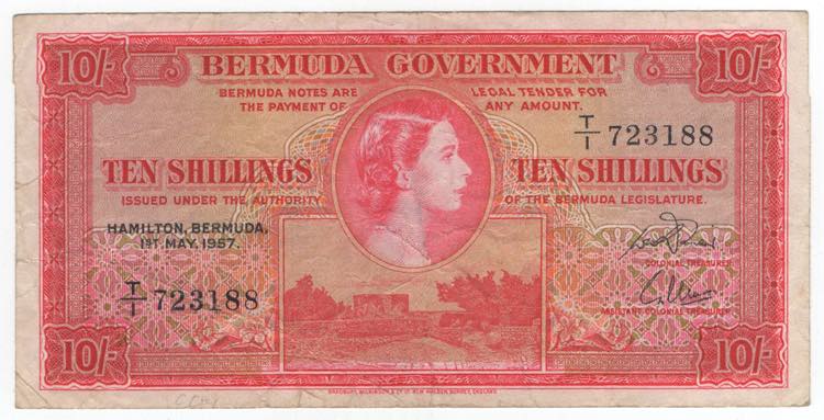 Banconota Bermuda  - 10 Shillings ... 