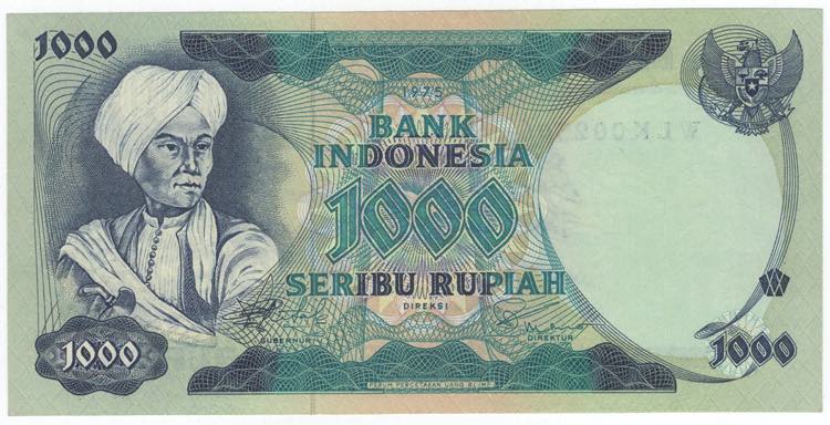 Banconota Indonesia - 1000 Seribu ... 