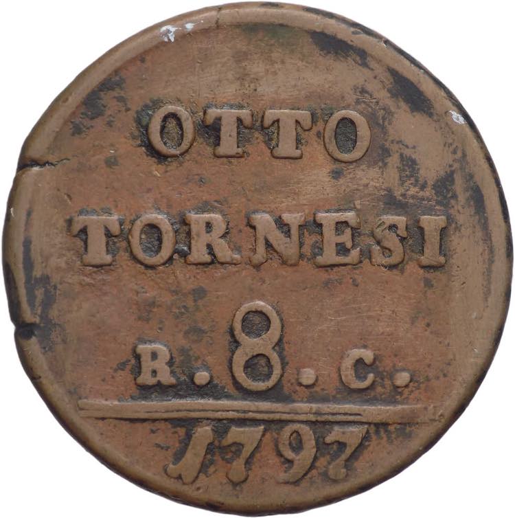 Napoli - 8 Tornesi 1797 - ... 