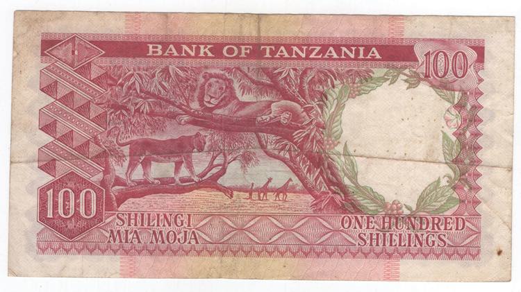 Banconota Tanzania - 100 ... 