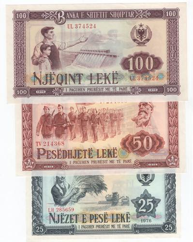Albania - lotto di 3 banconote