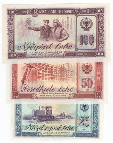 Albania - lotto di 3 banconote