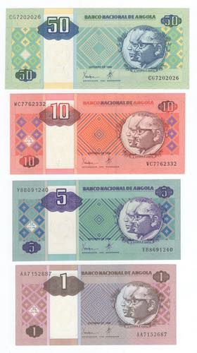 Angola - lotto di 4 banconote