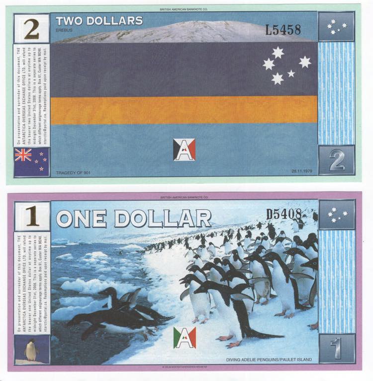 Antartide - lotto di 2 banconote