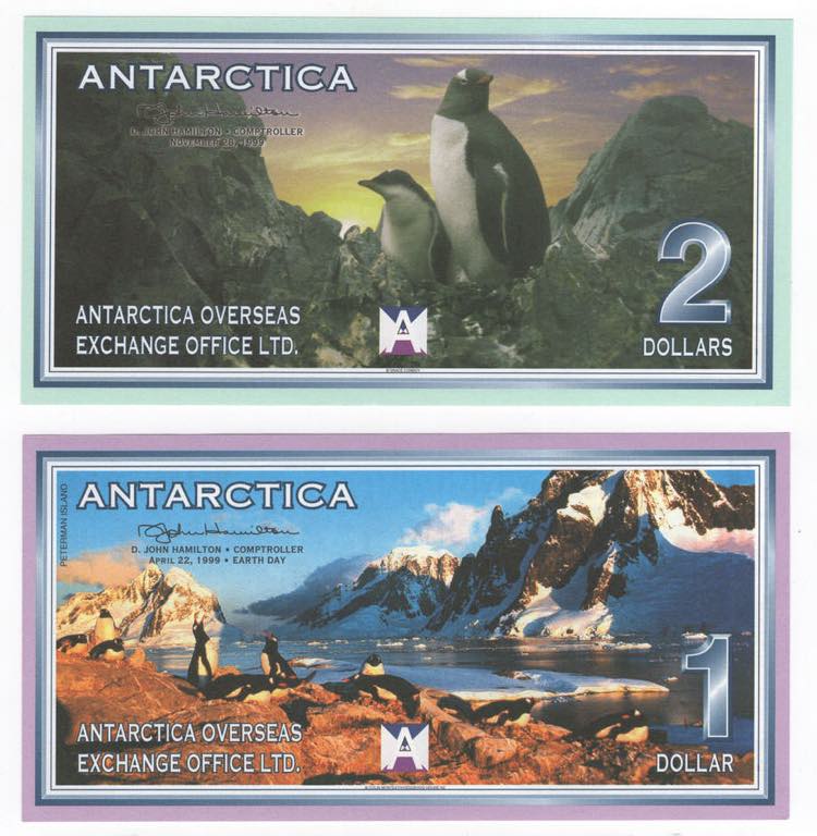 Antartide - lotto di 2 banconote