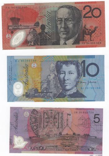 Australia - lotto di 3 banconote