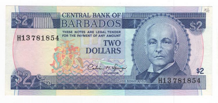 Barbados - 2 Dollari 1980 - P# 30