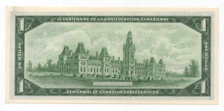 Canada  - 1 Dollar 1967-  P# 84a