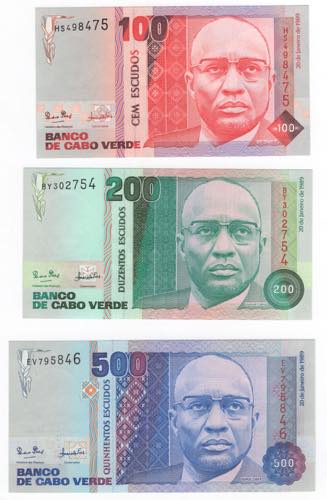Capo Verde - lotto di 3 banconote
