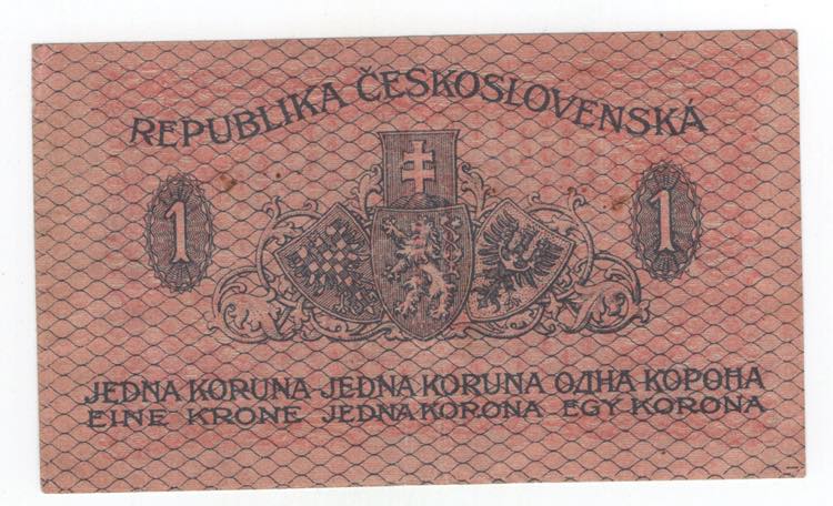 Cecoslovacchia - 1 Koruna 1919 - ... 