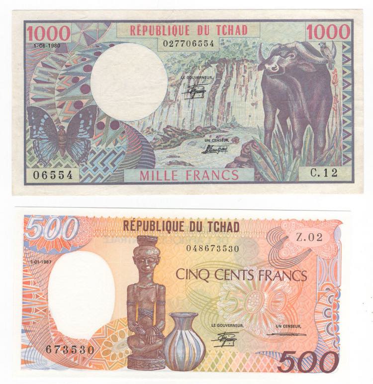Ceylon - lotto di 2 banconote