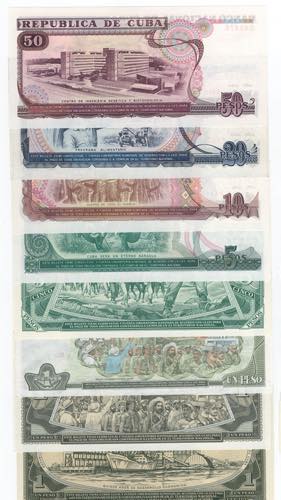 Cuba - lotto di 8 banconote