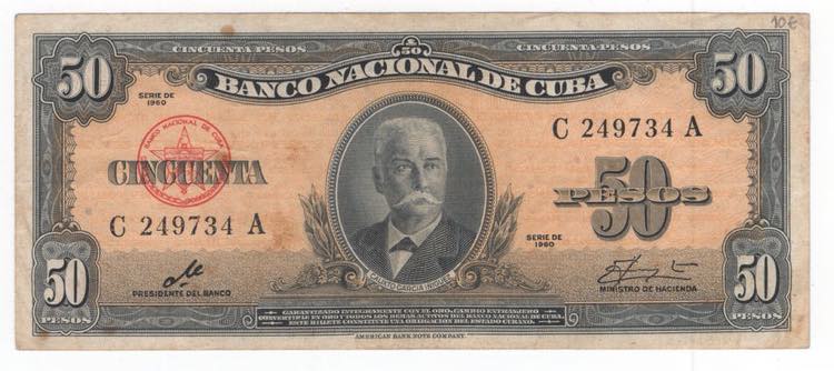 Cuba - 50 Pesos 1960 - P# 81