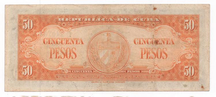 Cuba - 50 Pesos 1960 - P# 81