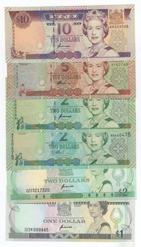 Fiji - lotto di 6 banconote