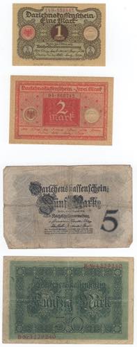 Germania - lotto di 4 banconote ... 