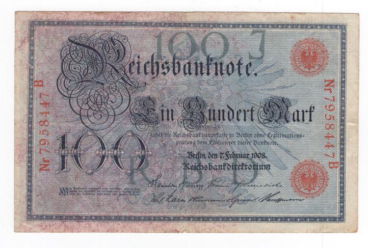 Germania - banconota da 100 Marchi ... 