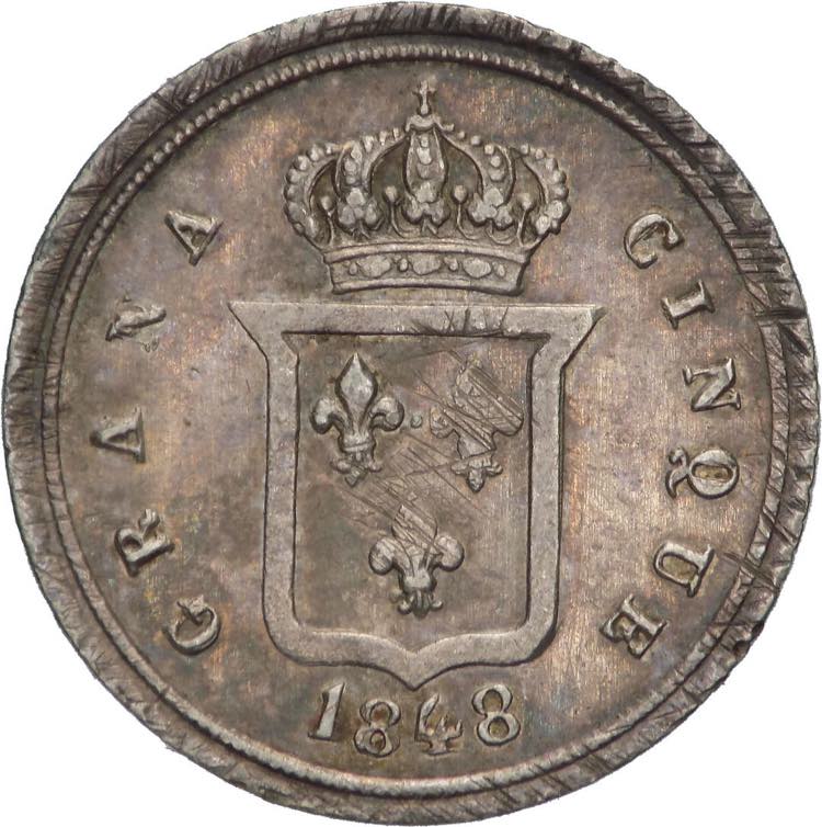1/2 Carlino 1848 - Ferdinando II ... 