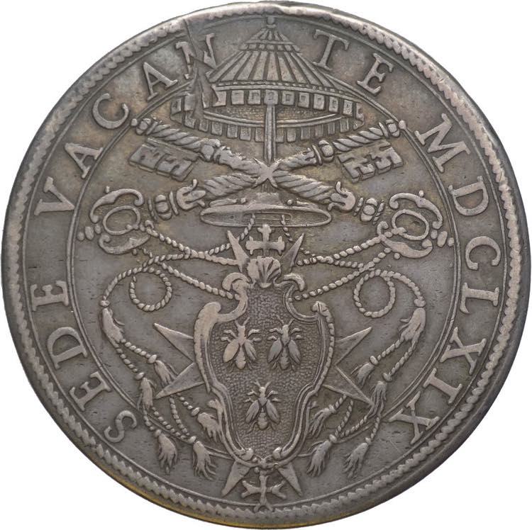 Stato Pontificio - 1 Piastra 1669 ... 