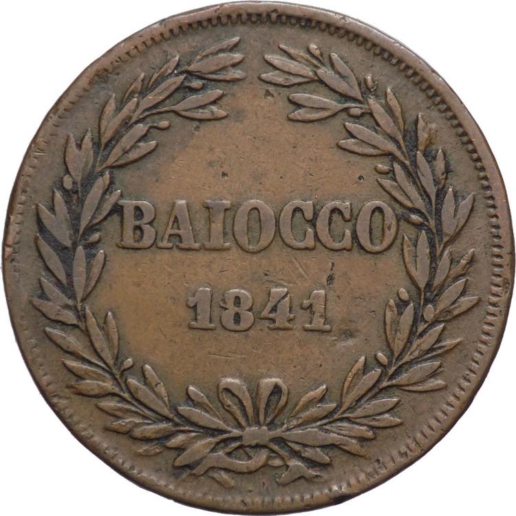 Stato Pontificio - 1 Baiocco 1841 ... 
