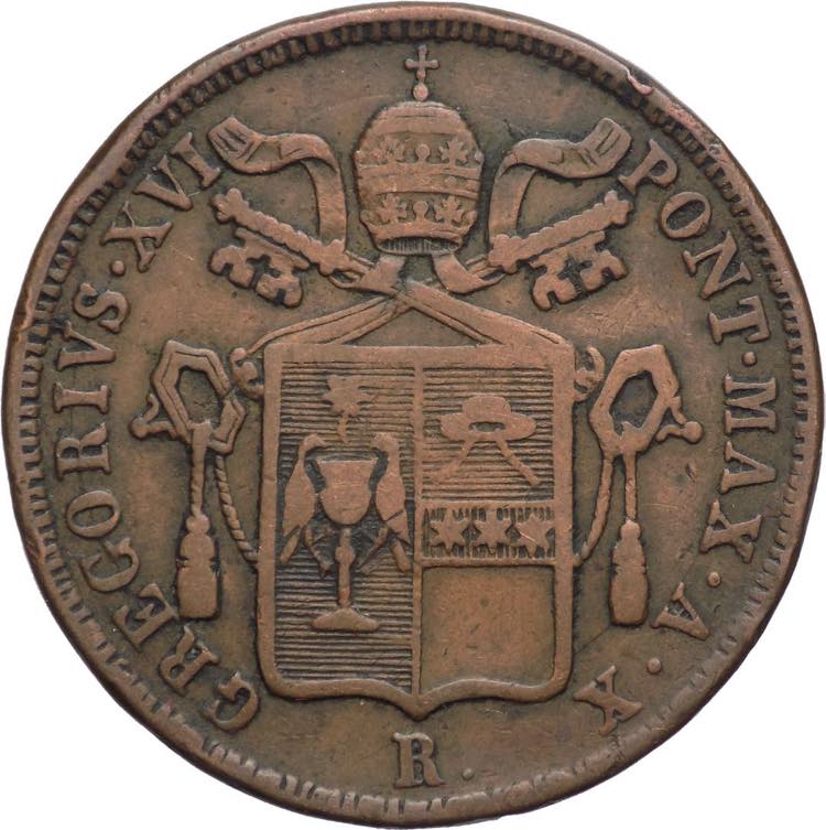 Stato Pontificio - 1 Baiocco 1840 ... 
