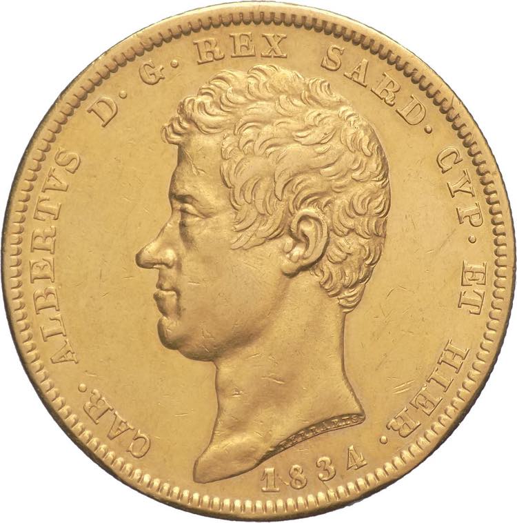 Regno di Sardegna - 100 Lire 1834 ... 