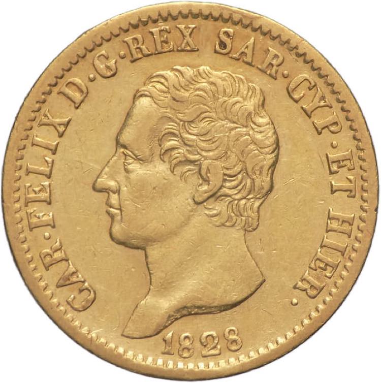 Regno di Sardegna - 20 lire 1828 - ... 
