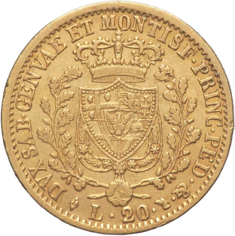 Regno di Sardegna - 20 lire 1828 - ... 