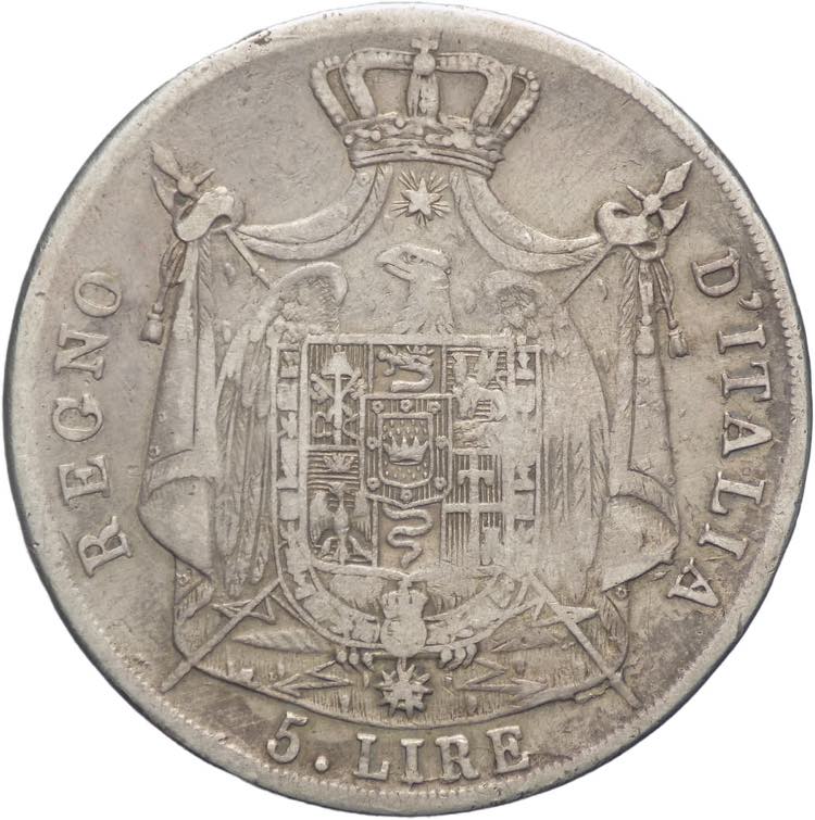 5 lire 1810 - Napoleone I (1805 - ... 
