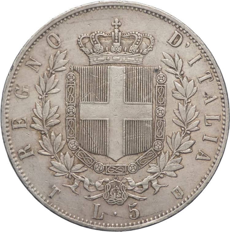5 Lire 1861 - Vittorio Emanuele II ... 