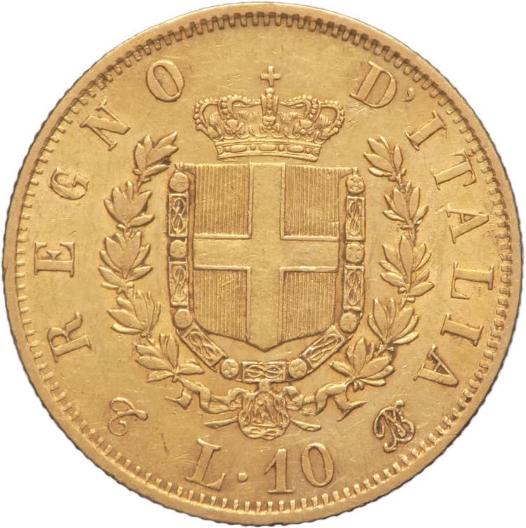 10 lire 1863 - Vittorio Emanuele ... 