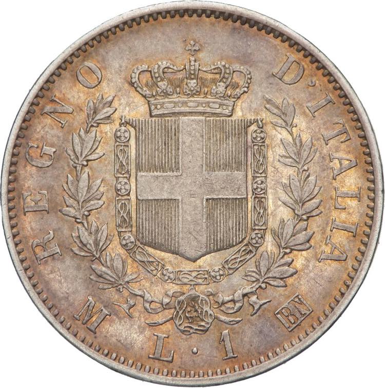 1 Lira 1863 - Vittorio Emanuele II ... 