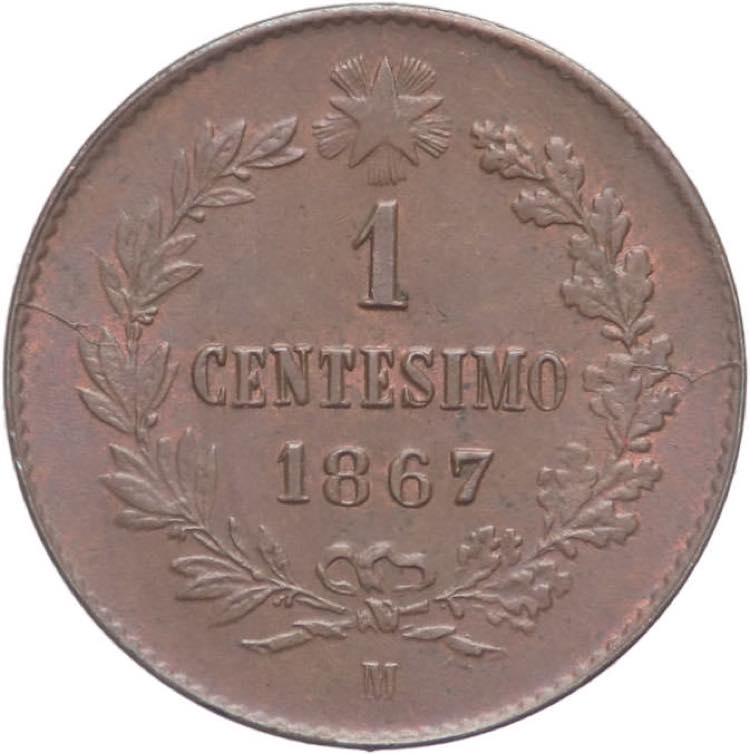1 Centesimo 1867 - Vittorio ... 